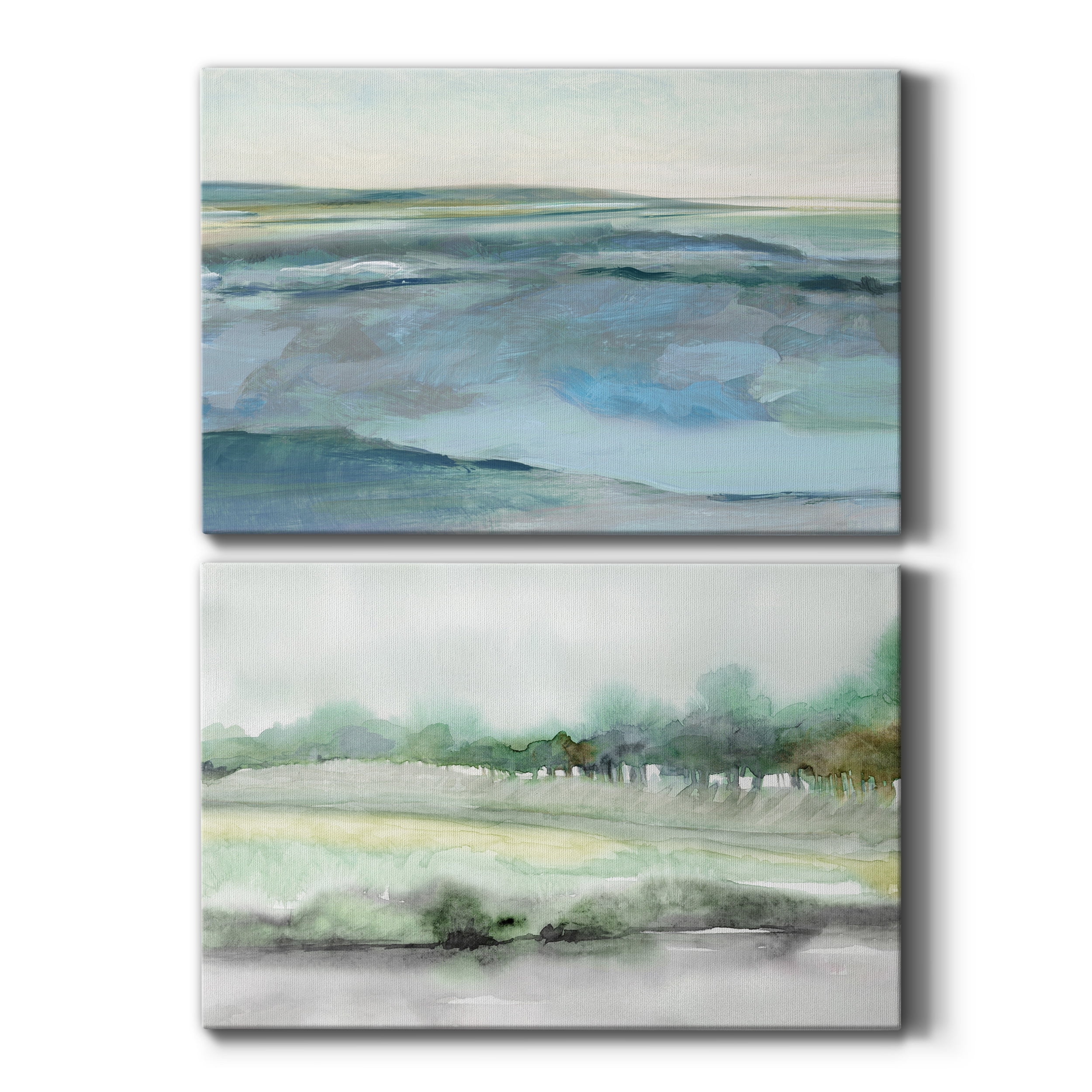 Low Tide Premium Gallery Wrapped Canvas - Ready to Hang - Set of 2 - 24 x 36 Each