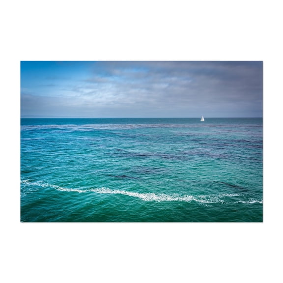 Low Tide - Santa Cruz California Photography Unframed Wall Art Print 12 x 18 inches