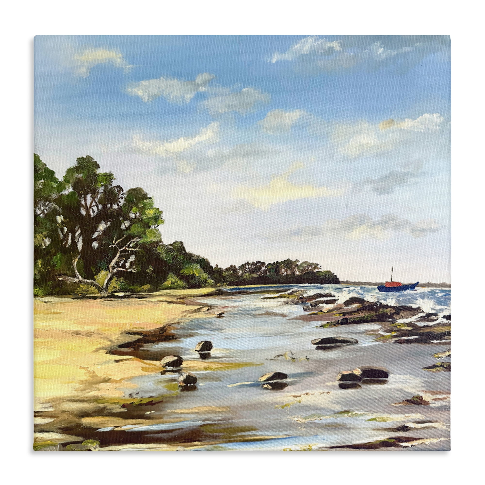 Low Tide Seascape Canvas Wall Art, design by Patricia Reynolds