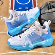 Low-Top Basketball Shoes Compatible for - Lightweight Breathable Sneakers with Anti-Slip Cushioning, Durable Sole & Insole, Striped Athletic Court Shoes for Outdoor Sports, Casual Wear Unisex