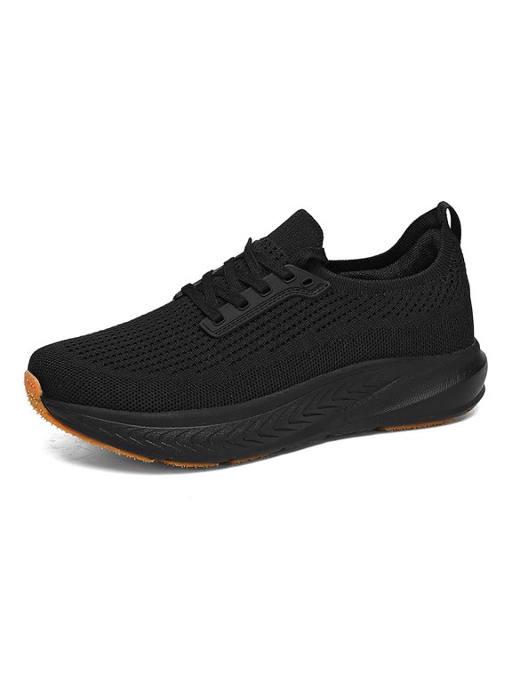 Low Top Seamless Knit Sneakers with Thick Cushioned Midsole and Heel Pull Tab Available in Multiple Colors