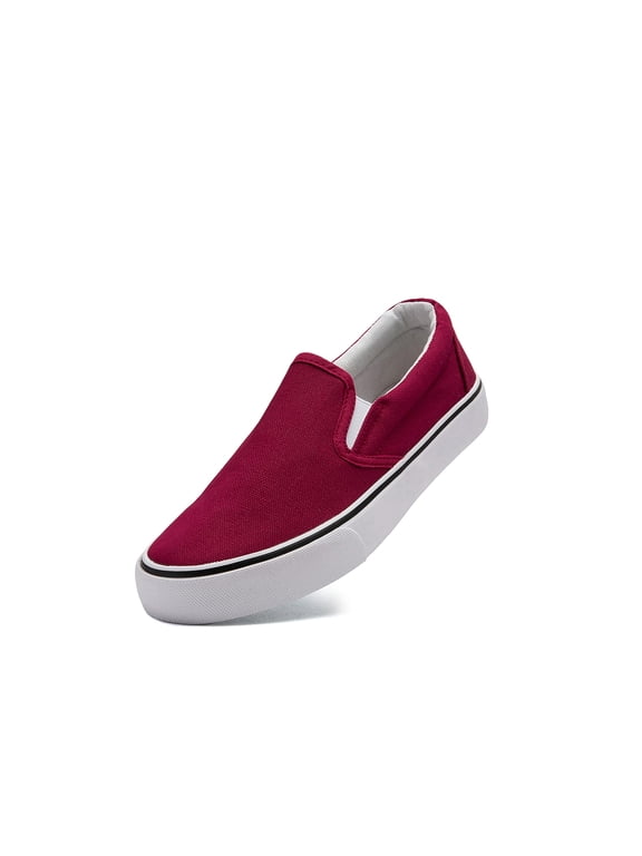 Low-Top Slip Ons Women's Fashion Sneakers Casual Canvas Sneakers for Women Comfortable Flats Breathable Padded Insole Slip on Sneakers Women Low Slip on Shoes