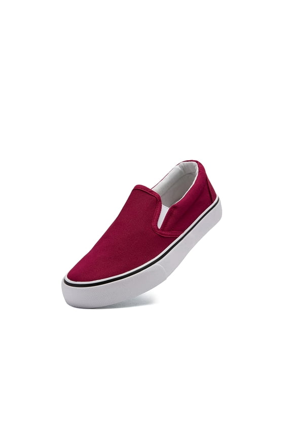 Low-Top Slip Ons Women's Fashion Sneakers Casual Canvas Sneakers for Women Comfortable Flats Breathable Padded Insole Slip on Sneakers Women Low Slip on Shoes