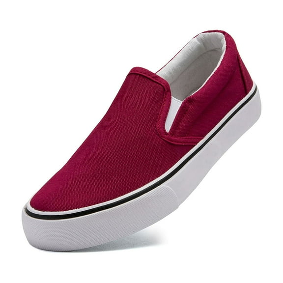 Low-Top Slip Ons Women's Fashion Sneakers Casual Canvas Sneakers for Women Comfortable Flats Breathable Padded Insole Slip on Sneakers Women Low Slip on Shoes