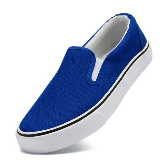 Low-Top Slip Ons Women's Fashion Sneakers Casual Canvas Sneakers for Women Comfortable Flats Breathable Padded Insole Slip on Sneakers Women Low Slip on Shoes