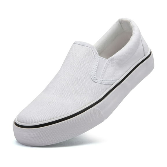 Low-Top Slip Ons Women's Fashion Sneakers Casual Canvas Sneakers for Women Comfortable Flats Breathable Padded Insole Slip on Sneakers Women Low Slip on Shoes