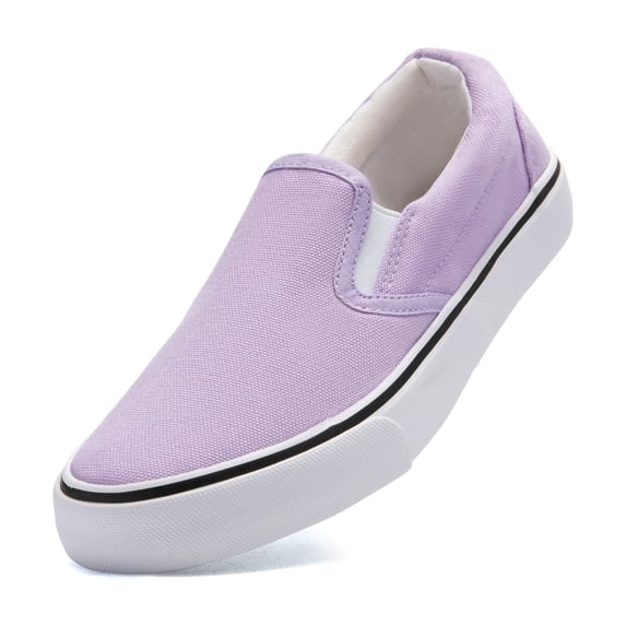 Low-Top Slip Ons Women's Fashion Sneakers Casual Canvas Sneakers for Women Comfortable Flats Breathable Padded Insole Slip on Sneakers Women Low Slip on Shoes