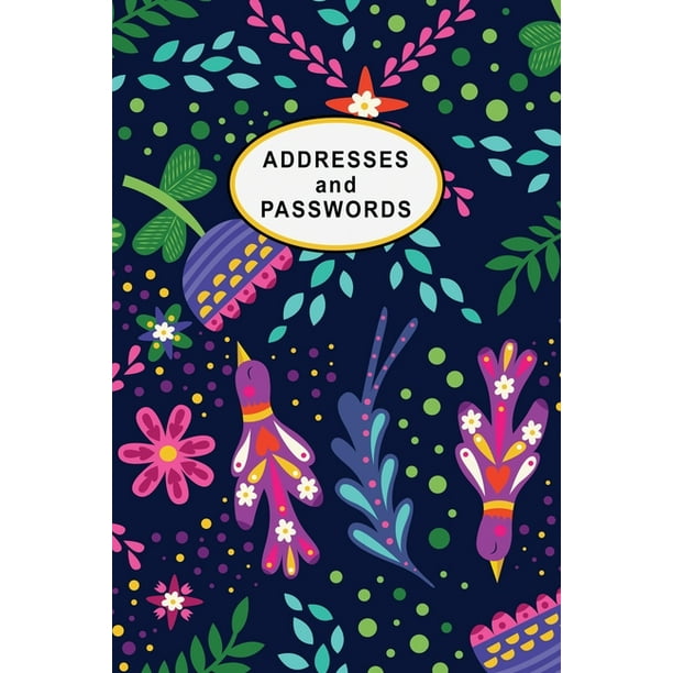 Low Vision Address Book and Password Record 6" x 9" Large Print Organizer for Visually