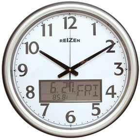Low Vision Analog-LCD Wall Clock-Calendar-Thermometer