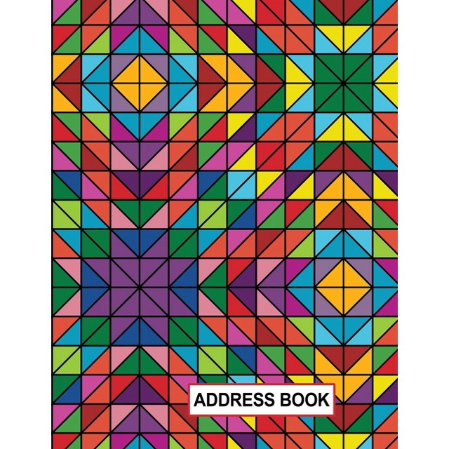 Low Vision Large Print Address and Password Record Book Organizer for Visually Impaired 8.5" x