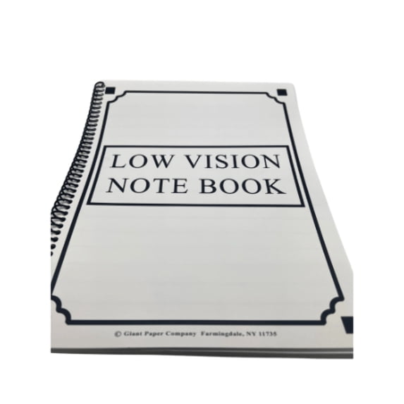 Bold Line Low Vision Notebook