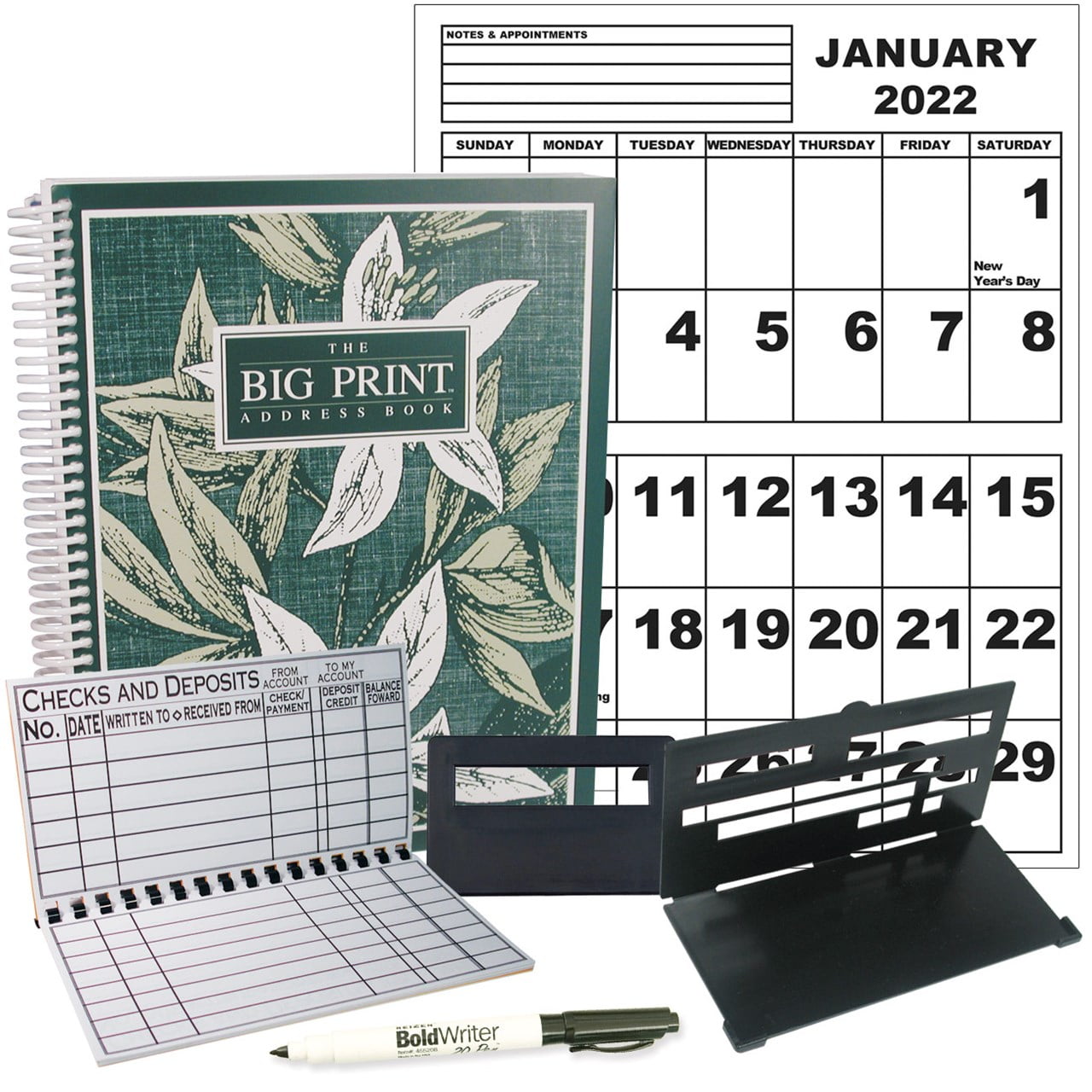 LowVision Personal Organization Toolkit MaxiAids Bundle