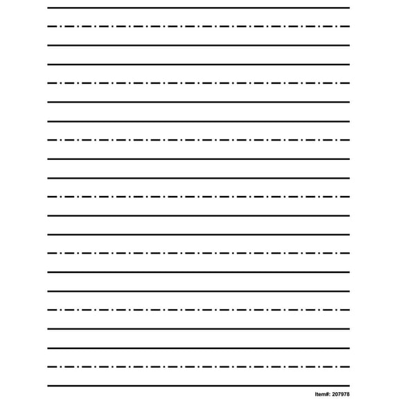 Low Vision Practice Writing Paper, Extra Bold Line