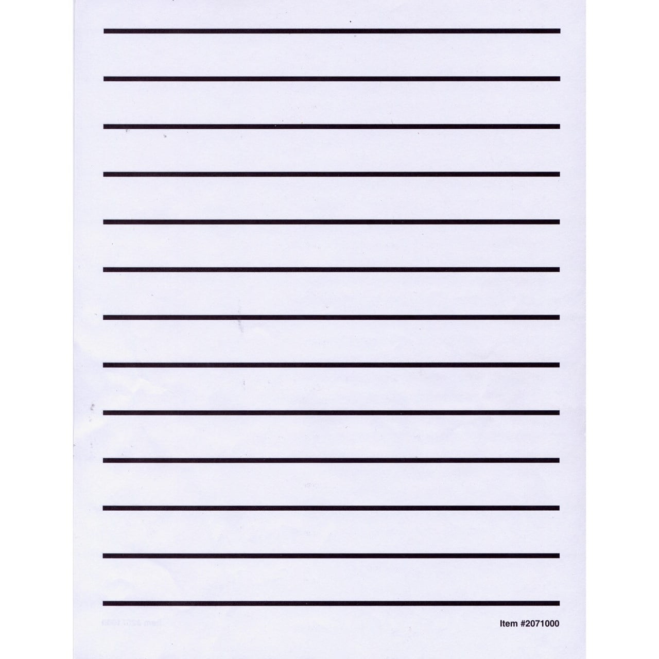 Bold Line Letter-Writing Paper: 0.4375 Inch Line Spacing