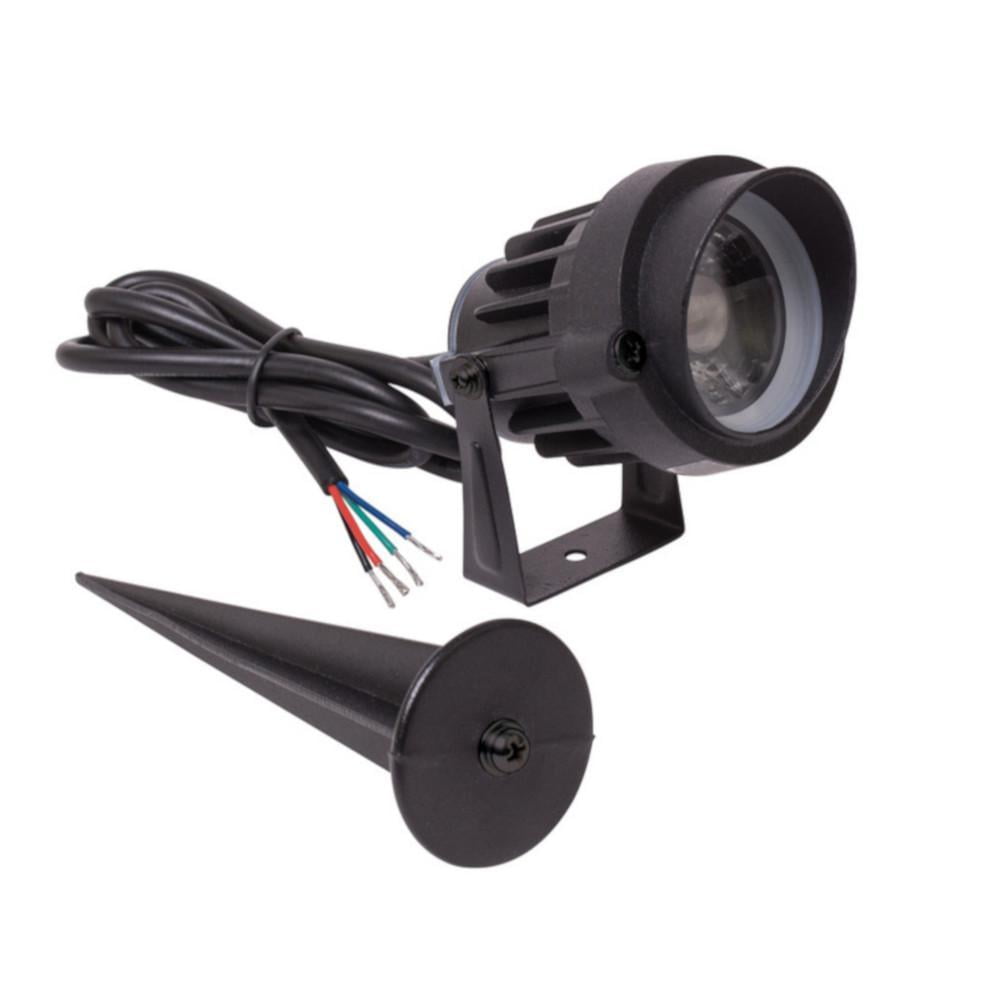 Black Aluminum Weather Resistant LED Pathway Spotlight