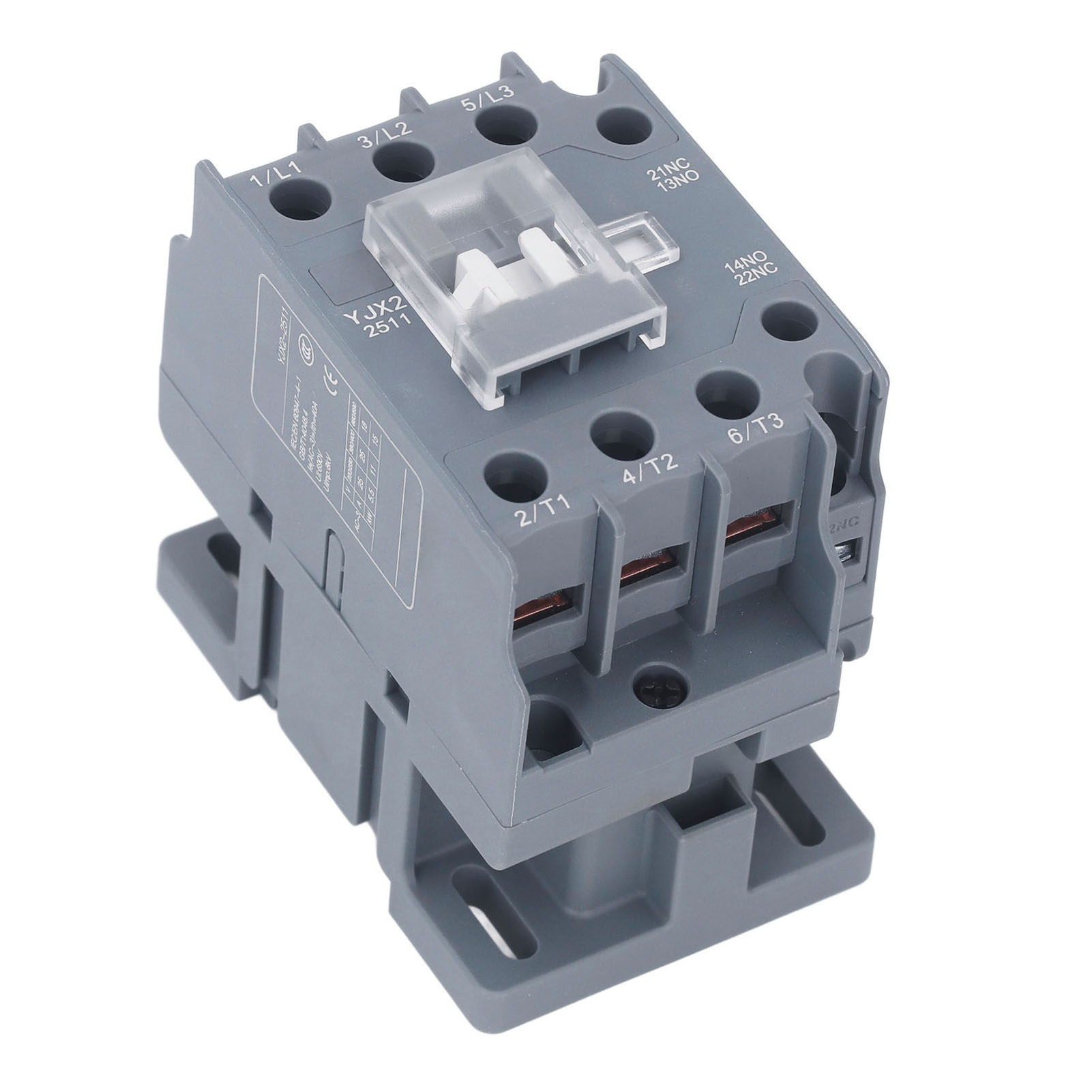 Low Voltage 25A DIN Rail HVAC Motor Condenser Compressor Contactor With