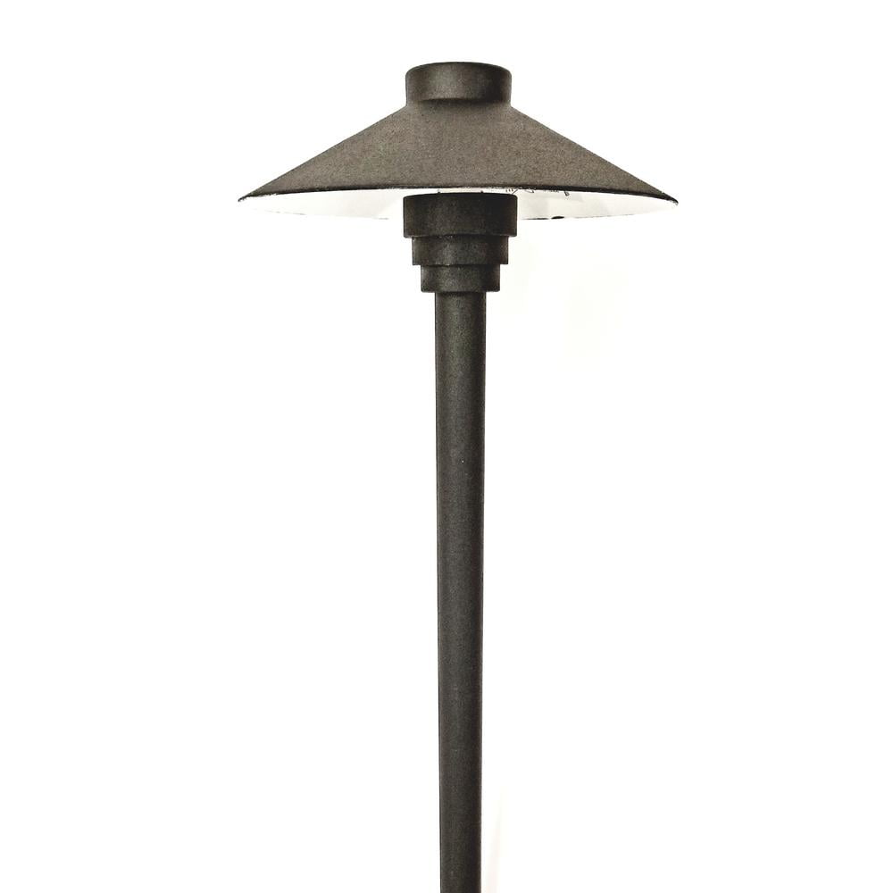 Black Aluminum Low Voltage Mushroom Pathway Light