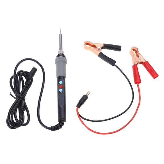Low Voltage DC12v 24v Digital Display Electric Iron Internal Heating Type with Brass Crocodile-Clamp Soldering Iron LCD