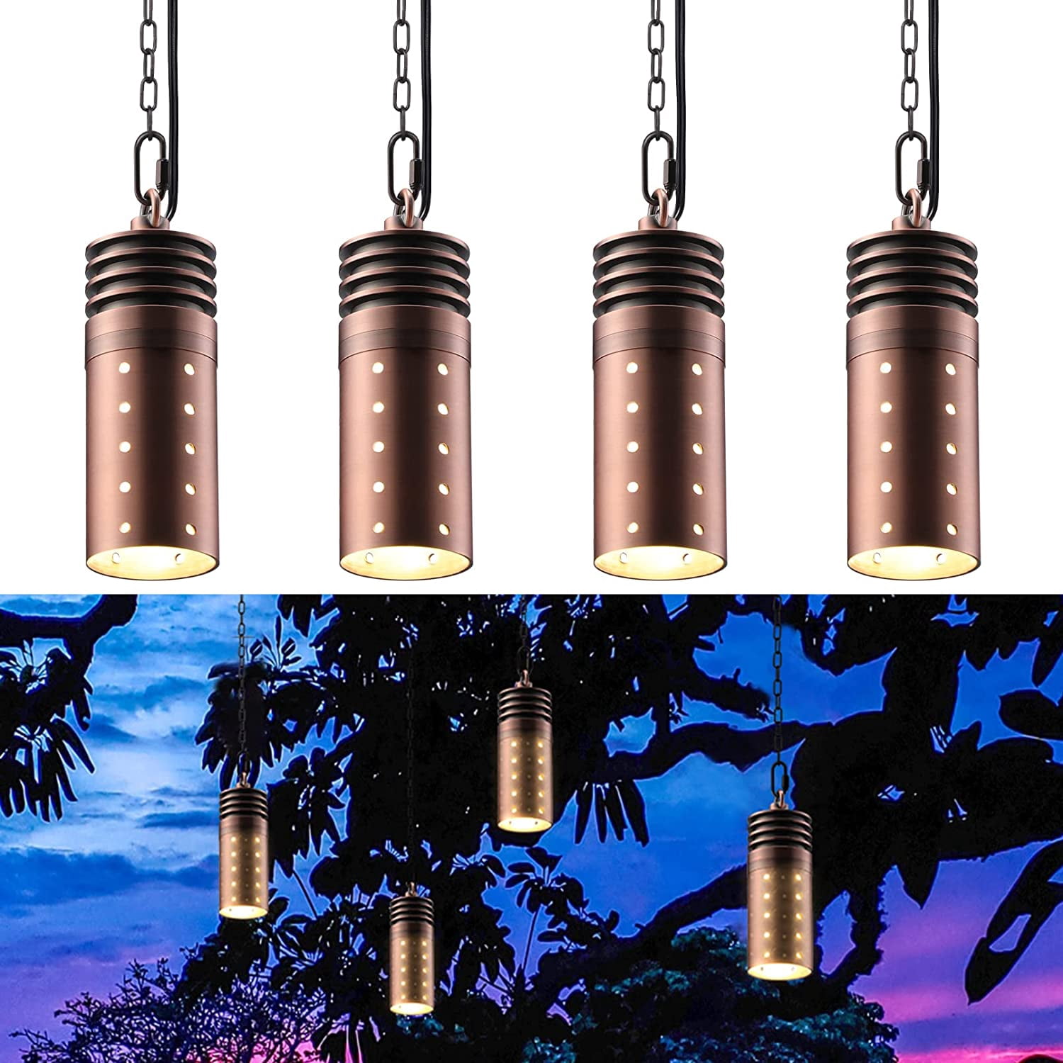Low Voltage Hanging Lights Outdoor, Landscape Pendant Lights, , 12V
