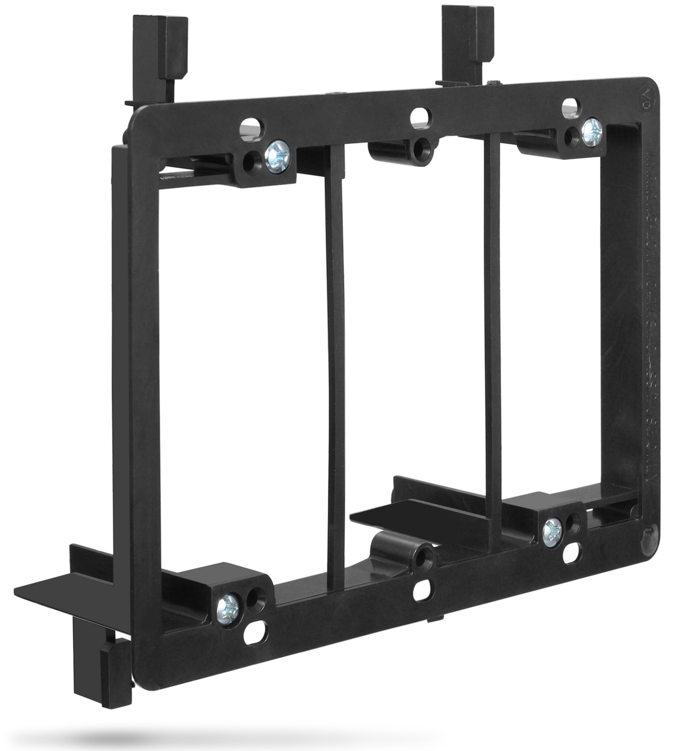 Low Voltage Mounting Bracket (3 Gang), Fosmon Low Voltage Mounting Bracket (Mounting Screws Included) for Telephone Wires, Network Cables, HDMI, Coaxial, and Speaker Cables - image 1 of 4