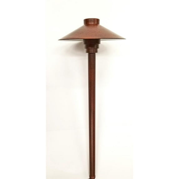 Low Voltage Rust Outdoor Landscape Small Mushroom Pathway Light