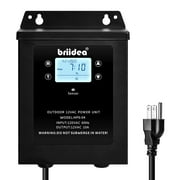 Briidea 120W 120V AC to 12V AC Landscape Lighting Transformer with Built in Astronomical Timer and Dusk-to-Dawn Timer