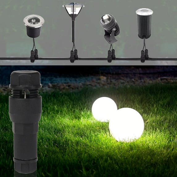 Low Voltage Wire Connector, Landscape Lighting Connectors Waterproof, Landscape Wire Connectors for Path Lights Outdoor Spotlight Spotlights In-Ground Lights