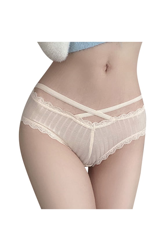 Low Waist Sexi Mature Girls Tight Ladies Size Sex Lace Trim Spandex Pantys Brief Underwear For Women