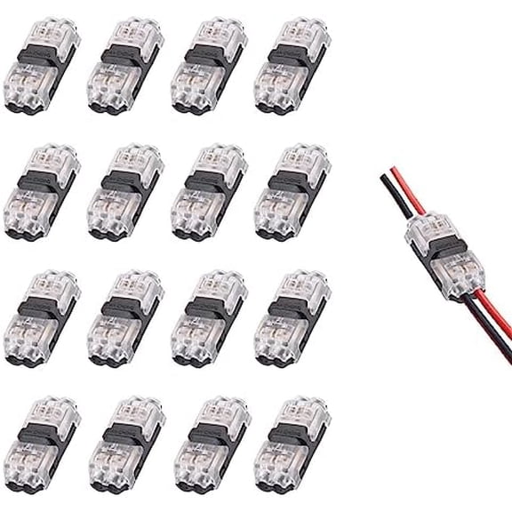 Low Wire Connectors, Wire Tap 20-24 Gauge Wire Connectors Splicer, I Type 2 Pins 16