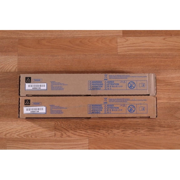 2 OEM Konica TN324 Low Yield Black Toners net weight 9.5 A8DA13H For BH C258 C308