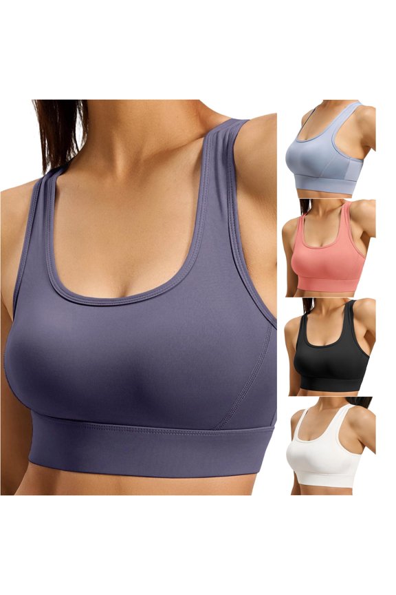 Low Yoga Bra with Back Straps for Support And Comfort Wire Racerback Bra for Gym Workouts And Training Breathable Wicking Seamless Design Seamless Yoga Bras for Women