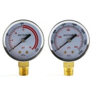 Low and High Pressure Gauges for Acetylene Regulator - 2 inches PAIR