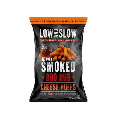 Low and Slow 6 oz Hickory Smoked BBQ Cheese Puffs