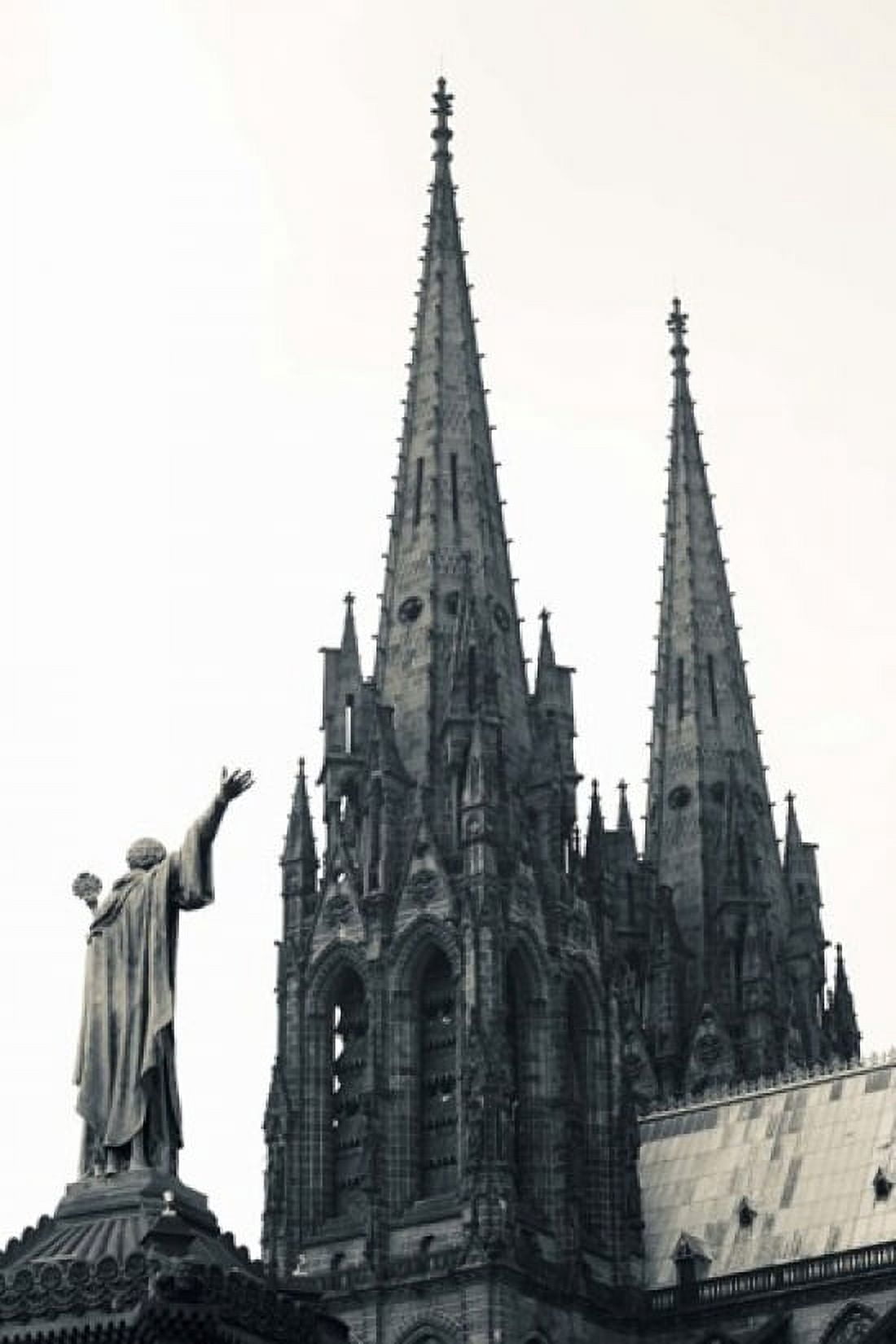 Low angle view of a cathedral cathedrale Notre-Dame-de-lAssomption Clermont-Ferrand Auvergne Puy-de-Dome France Canvas Art - Panoramic Images (24 x 36)