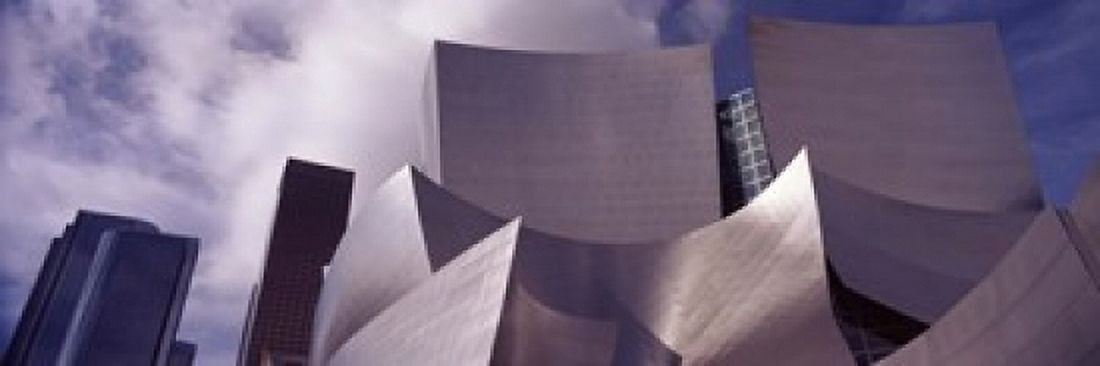 Low angle view of a concert hall Walt Disney Concert Hall City Of Los Angeles Los Angeles County California USA Canvas Art - Panoramic Images (18 x 6)
