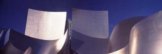 Low angle view of a concert hall Walt Disney Concert Hall City Of Los Angeles Los Angeles County California USA Canvas Art - Panoramic Images (36 x 12)