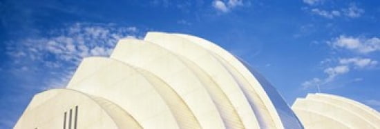 Low angle view of an entertainment building Kauffman Center For The Performing Arts Moshe Safdie Kansas City Missouri USA Canvas Art - Panoramic Images (36 x 13)