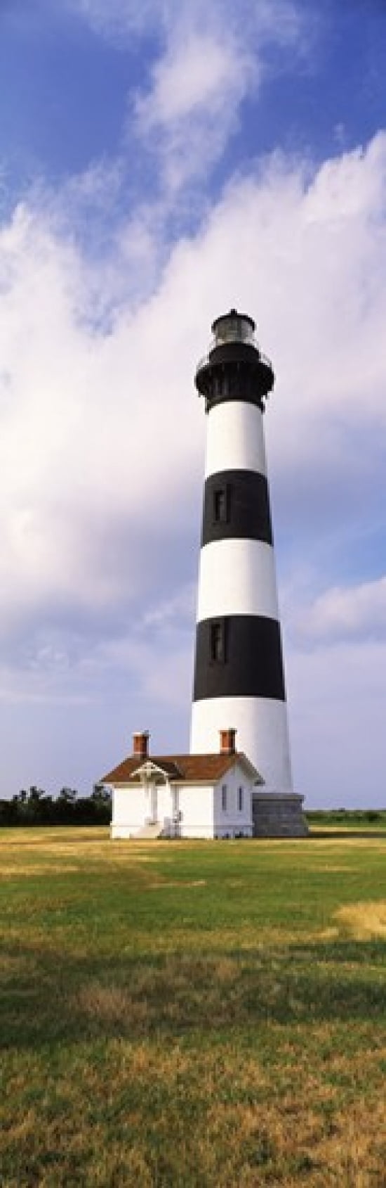 Low angle view of a lighthouse Bodie Island Lighthouse Bodie Island Cape Hatteras National Seashore North Carolina USA Canvas Art - Panoramic Images (18 x 6)
