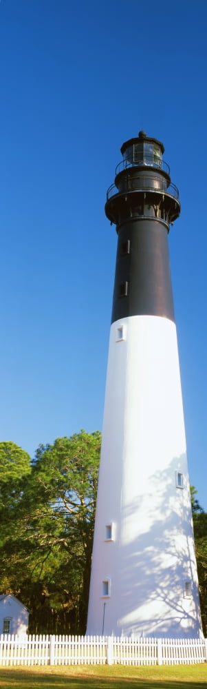 Low angle view of a lighthouse Hunting Island Lighthouse Hunting Island State Park Hunting Island Beaufort South Carolina USA Canvas Art - Panoramic Images (36 x 12)