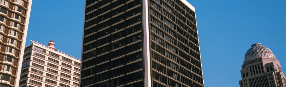 Low angle view of BB&T Building Louisville Kentucky USA Canvas Art - Panoramic Images (36 x 12)