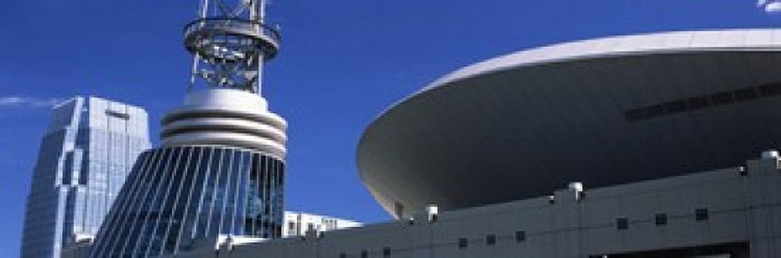 Low angle view of Bridgestone Arena Nashville Tennessee USA Canvas Art - Panoramic Images (18 x 6)