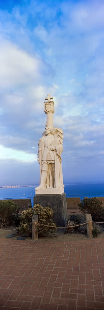 Low angle view of Cabrillo Statue Cabrillo National Monument Point Loma San Diego California USA Canvas Art - Panoramic Images (6 x 18)