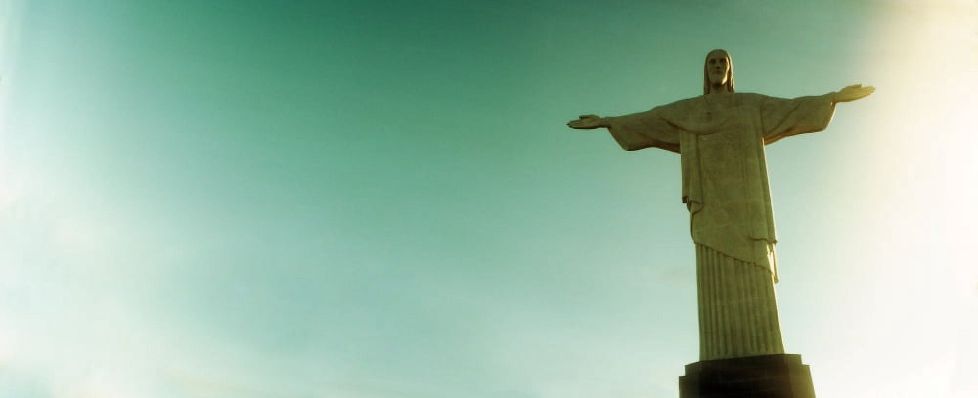 Low angle view of Christ The Redeemer Corcovado Rio de Janeiro Brazil Canvas Art - Panoramic Images (27 x 9)