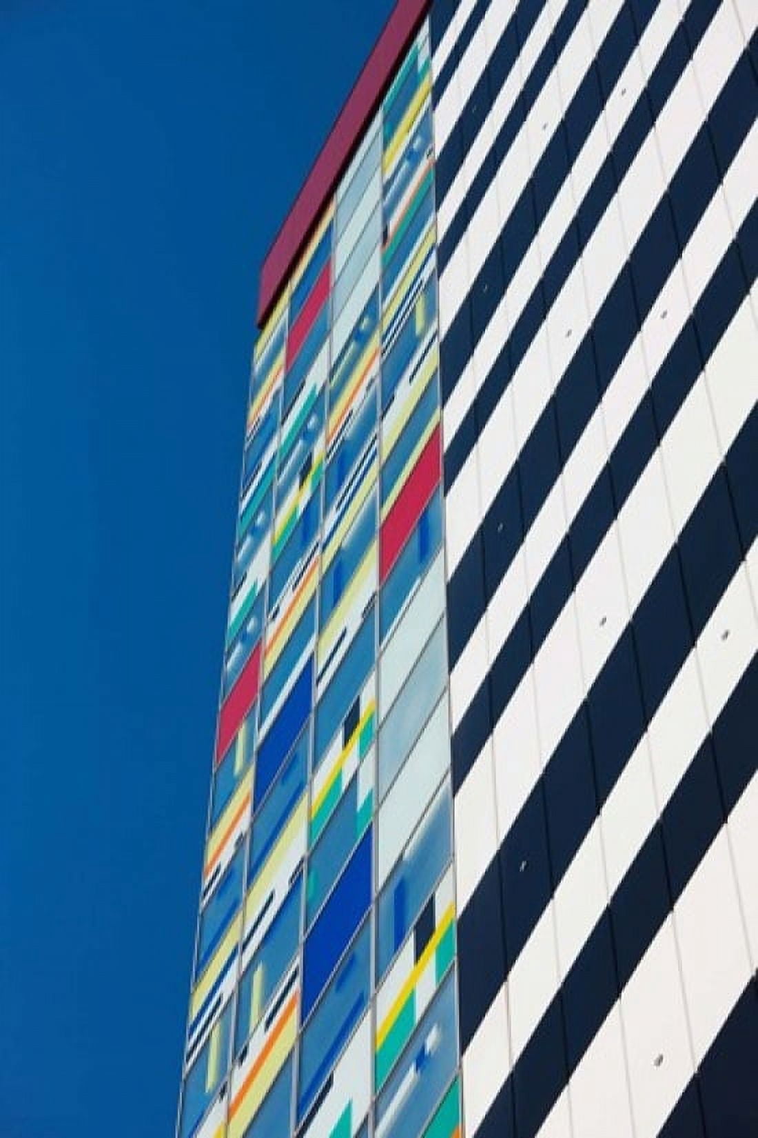 Low angle view of Colorium building Medienhafen Dusseldorf North Rhine Westphalia Germany Canvas Art - Panoramic Images (24 x 36)