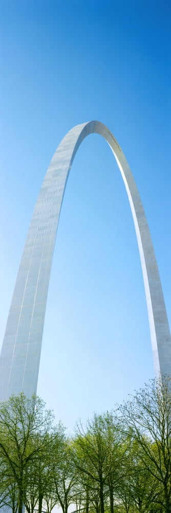 Low angle view of Gateway Arch St Louis Missouri USA Canvas Art - Panoramic Images (27 x 9)