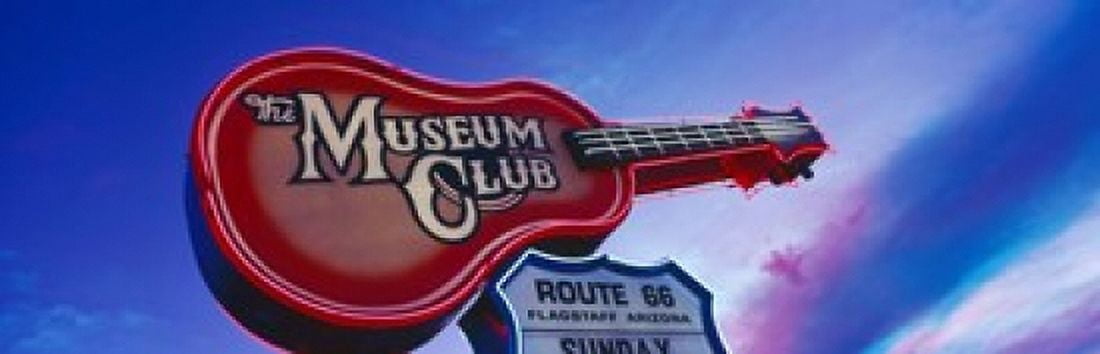 Low angle view of Museum Club sign Route 66 Flagstaff Arizona USA Canvas Art - Panoramic Images (18 x 6)