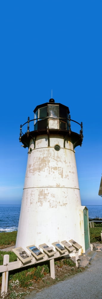 Low angle view of Point Montara Lighthouse San Francisco Bay Montara California USA Canvas Art - Panoramic Images (13 x 36)