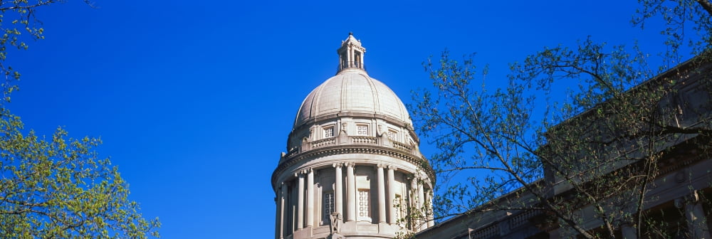 Low angle view of State Capitol Building Frankfort Franklin County Kentucky USA Canvas Art - Panoramic Images (36 x 12)