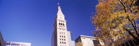 Low angle view of a Clock tower Denver Colorado USA Canvas Art - Panoramic Images (36 x 12)