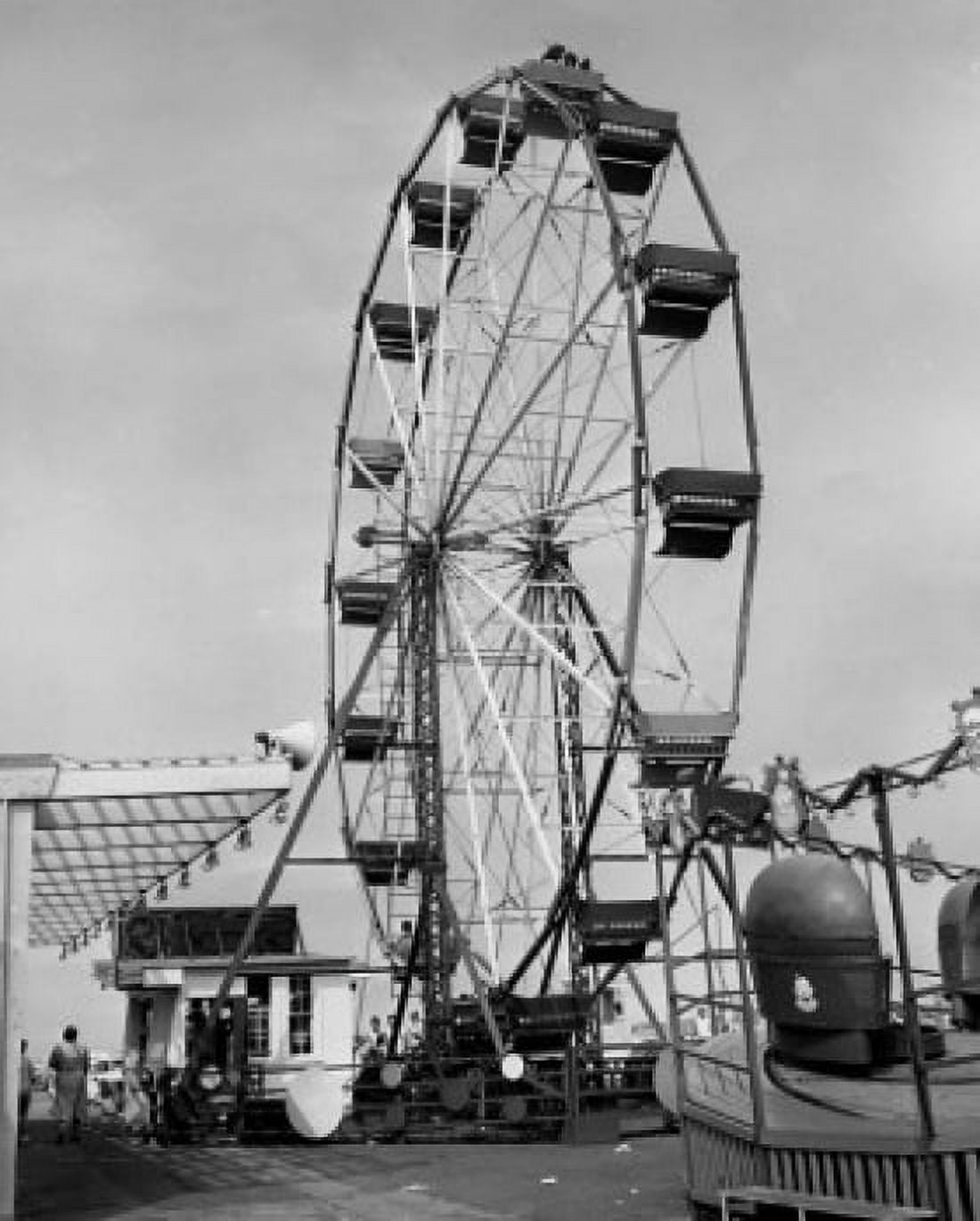 Low angle view of a Ferris wheel Paragon Park Nantasket Beach Hull Massachusetts USA Canvas Art - (24 x 36)